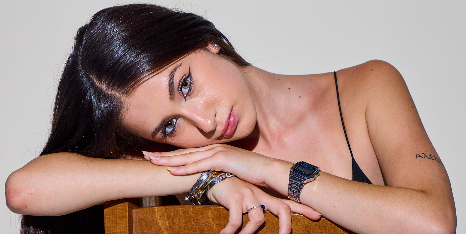 Shooting in studio con Martina Lupica