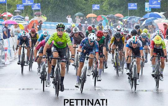 Menghini su Cipollini e Magli nello sprint di Fiorano
